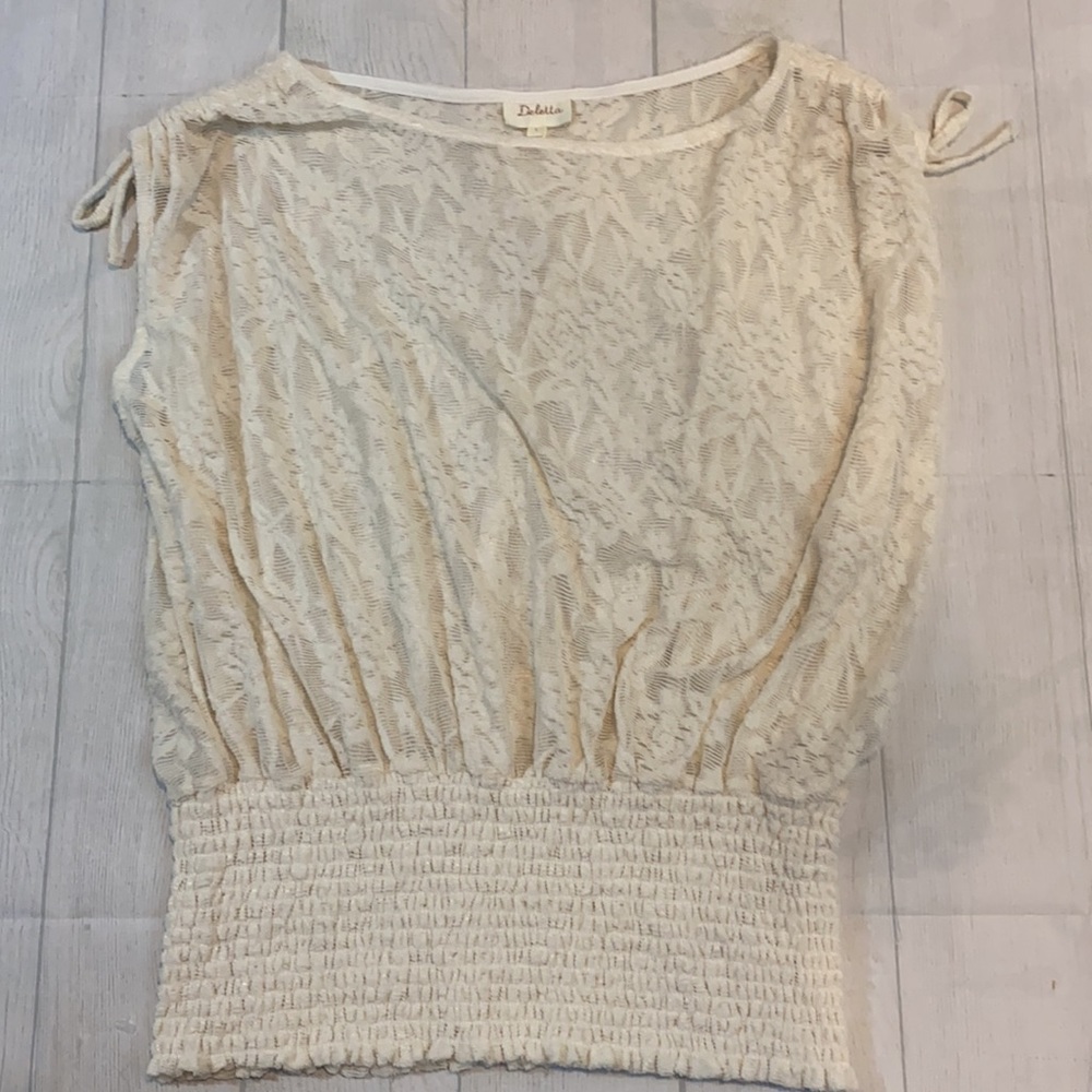 Anthro Delletta Loretta Lace Top - Picture 3 of 7